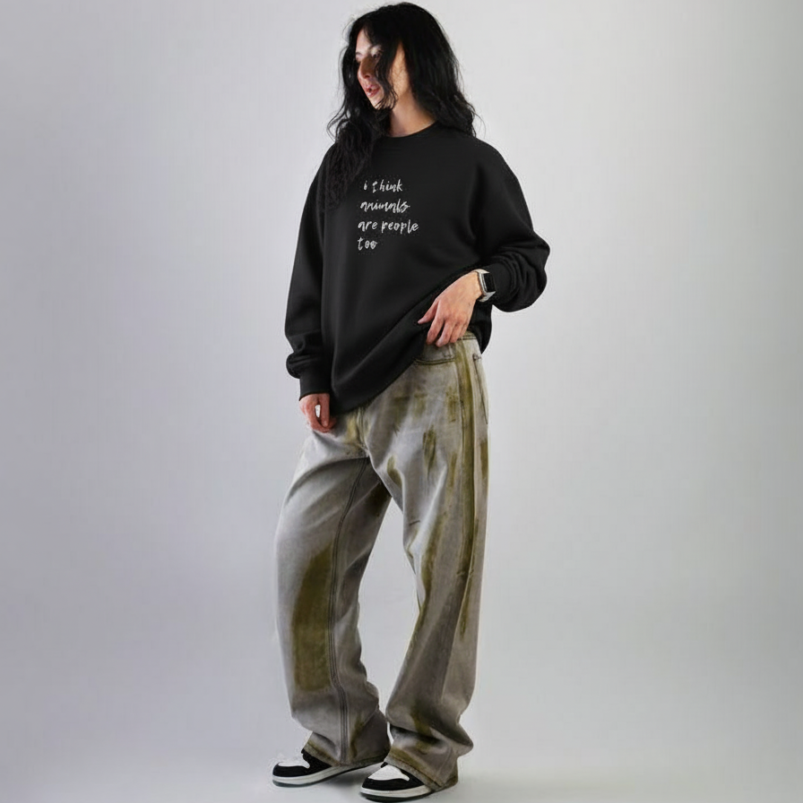 animalsarepeopletoo crewneck