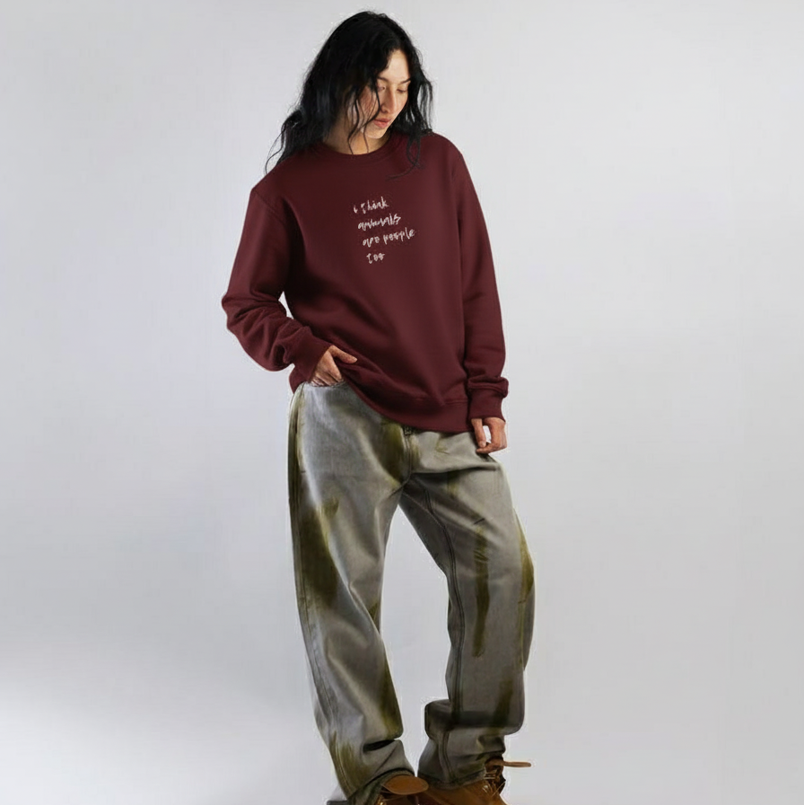 animalsarepeopletoo crewneck